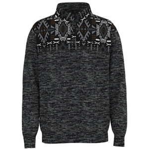 Hooey Men's "Stevie" Black Aztec Pullover Hooey Men's "Stevie" Black Aztec Pullover