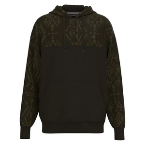 Hooey Men's "Jimmy" Brown Aztec Hoodie