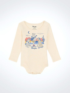 Wrangler Baby Girl's Long Sleeve Graphic Knit Bodysuit Wrangler Baby Girl's Long Sleeve Graphic Knit Bodysuit