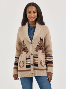 Wrangler Women's Retro® Western Horse Cardigan Wrangler Women's Retro® Western Horse Cardigan