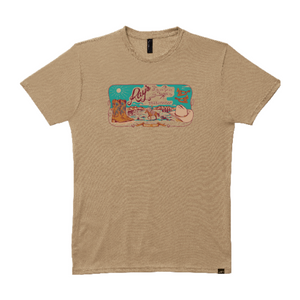 Ray's Original Print Hazelnut Triblend Tee