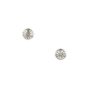 Marie Yazzie Small Concho Earrings Marie Yazzie Small Concho Earrings