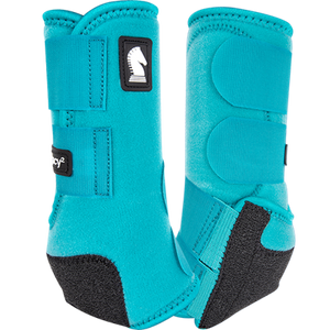 Classic Equine Legacy2 Aqua Hind Support Boots Classic Equine Legacy2 Aqua Hind Support Boots