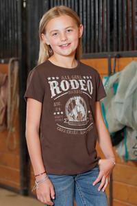Cruel Girl's Brown Rodeo Round Up Graphic Tee Cruel Girl's Brown Rodeo Round Up Graphic Tee