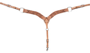 Cashel 2.25" Breastcollar with Antique Leaf Tooling
