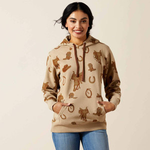 Ariat Women's Savannah Tan Heather Ariat Logo 2.0 Hoodie Ariat Women's Savannah Tan Heather Ariat Logo 2.0 Hoodie
