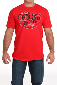 Cinch Men's Red Cinch Jean Co. T-Shirt