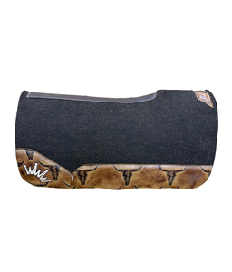 Best Ever Pads 30X30 3/4"" Thick OG Longhorn Sepia Saddle Pad