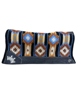 Best Ever Pad 34X38 3/4" Thick Kush Two by Two Beige Blue Navajo Saddle Pad