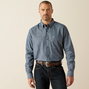 Ariat Men's Chambray Blue Trent Long Sleeve Shirt