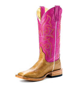 Macie Bean Women's Antique Saddle Smooth Ostrich Boots