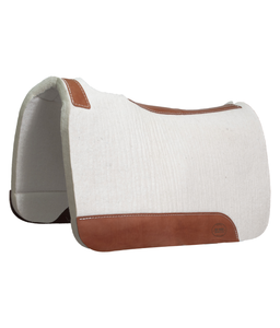 Ray's Premium Pressed 32x31 Cream Wool 1" Thick Contoured Pad