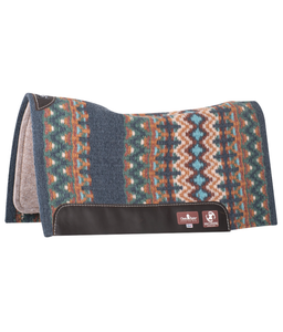 Classic Equine Zone Series 3/4" Thick 32x34 Navy Emerald Blanket Top Pad