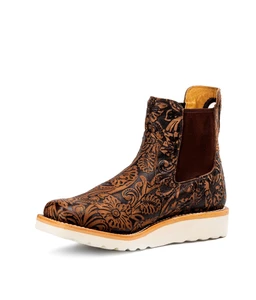 Macie Bean Women's Arena Flowers 6" Swedge Bootie