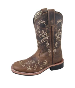 Smoky Mountain Kids' Brown Marilyn Square Toe Boots