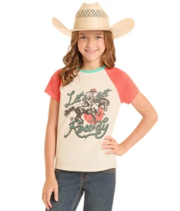 Rock & Roll Girl's Natural Rowdy Graphic T-Shirt