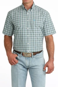 Cinch Men's Multi Plaid Short Sleeve ArenaFlex Shirt