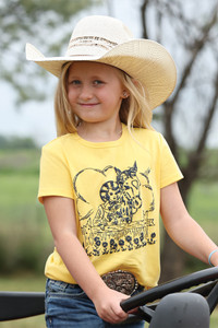 Cruel Girl's Yellow Short Sleeve Graphic Tee