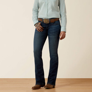 Ariat Women's Pasadena Mid Rise Luisa Boot Cut Jeans