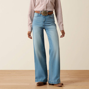 Ariat Women's Oklahoma Ultra High Rise Luana Wide Leg Jeans