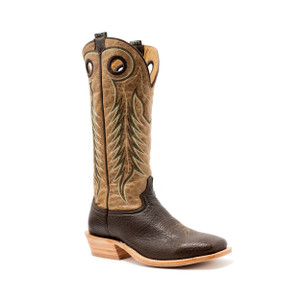 Hyer Men's 16" Ellsworth Cafe Bull Hide Broad Square Boots