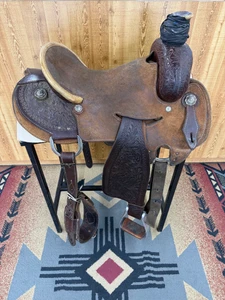 USED 16" Robert Teskey Heart O Texas Ranch Saddle