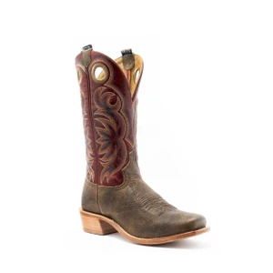 Hyer Men's Riley Tobacco Shrunken Shoulder Cutter Toe Boots