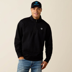 Ariat Men's Black 1/4 Zip Sweatshirt