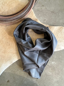 Silver Solid Silk Wild Rag Silver Solid Silk Wild Rag