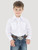 Wrangler Boy's White Long Sleeve Dress Western Snap Shirt