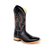 Macie Bean Women's Black Smooth Ostrich Top Hand Boots