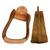 Rawhide Covered 4" Slope Roper Stirrup