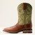 Ariat Men's Dark Tan Easy Green Slingshot Cowboy Boot Ariat Men's Dark Tan Easy Green Slingshot Cowboy Boot