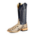 Horse Power Men's Python Back Cut Mink Top Square Toe Boots