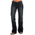 Stetson Women's Dark Blasted Low Rise 816 Classic Fit Boot Cut Jeans
