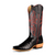 Macie Bean Top Hand Women's Black Caiman Cutter Toe Boots