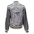 Hooey Women's "Big Sky" Grey Metallic Retro Bomber Jacket Hooey Women's "Big Sky" Grey Metallic Retro Bomber Jacket