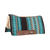 Cashel 32x34 Black/Turquoise Performance Blanket Top Felt Pad