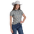Roper Women's Grey Print Short Sleeve Pearl Snap Shirt Roper Women's Grey Print Short Sleeve Pearl Snap Shirt