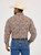 Wrangler® Men's George Strait™ Brown Paisley Long Sleeve Button Shirt