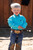 Cinch Toddler Boy's Solid Turquoise Long Sleeve Shirt