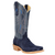 R. Watson Women's Dark Blue Roughout Cutter Toe Boots