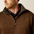 Ariat Men's Carafe/Green Caldwell Logo 1/4 Zip Sweater