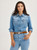 Wrangler Women's Denim Cowboy Snap Shirt