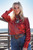 Cruel Girl Women's Red Satin Button Down Western Shirt