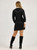 Wrangler Women's Black Contrast Cuff Western Mini Dress Wrangler Women's Black Contrast Cuff Western Mini Dress