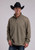 Stetson Men's Khaki Brown Honeycomb Knit 1/4 Button Front Sweater