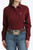 Cinch Women's Burgundy Stripe Long Sleeve Button-Down Shirt