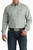 Cinch Men's Cream Print Long Sleeve Button-Down Shirt