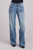 Stetson Women's Front Seam Mid Rise Wide Leg Jean
